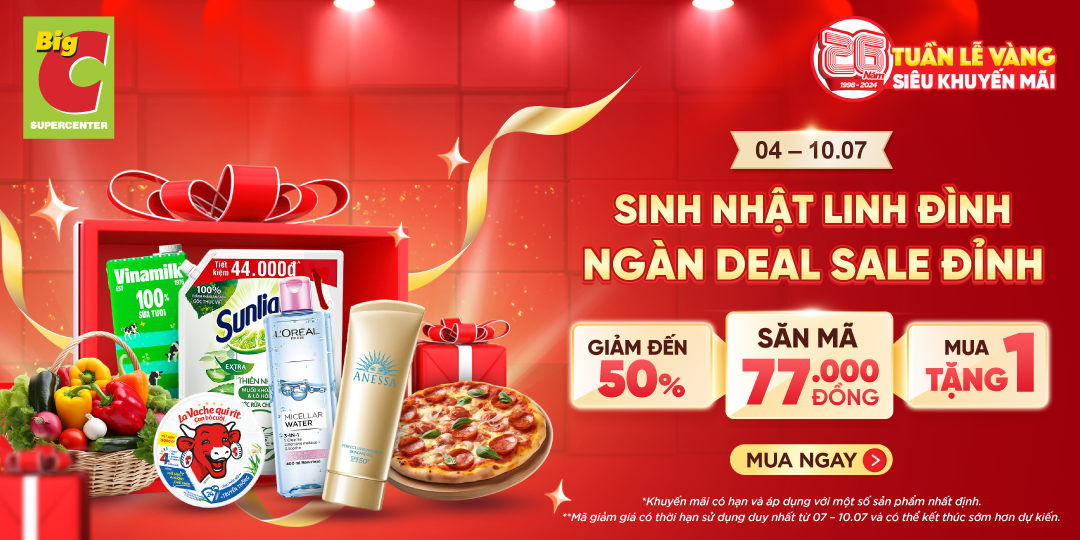 SINH NHẬT LINH ĐÌNH - NGÀN DEAL SALE ĐỈNH MỪNG GO! THÊM TUỔI MỚI