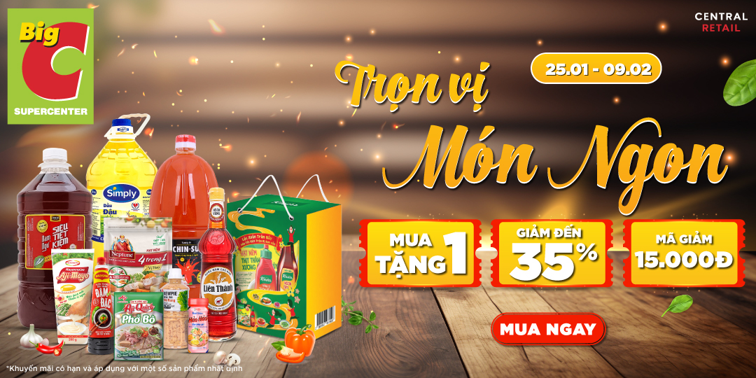 TRỌN VỊ MÓN NGON - TƯNG BỪNG SALE TẾT