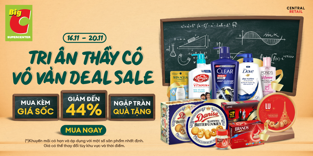 TRI ÂN THẦY CÔ - VÔ VÀN DEAL SALE