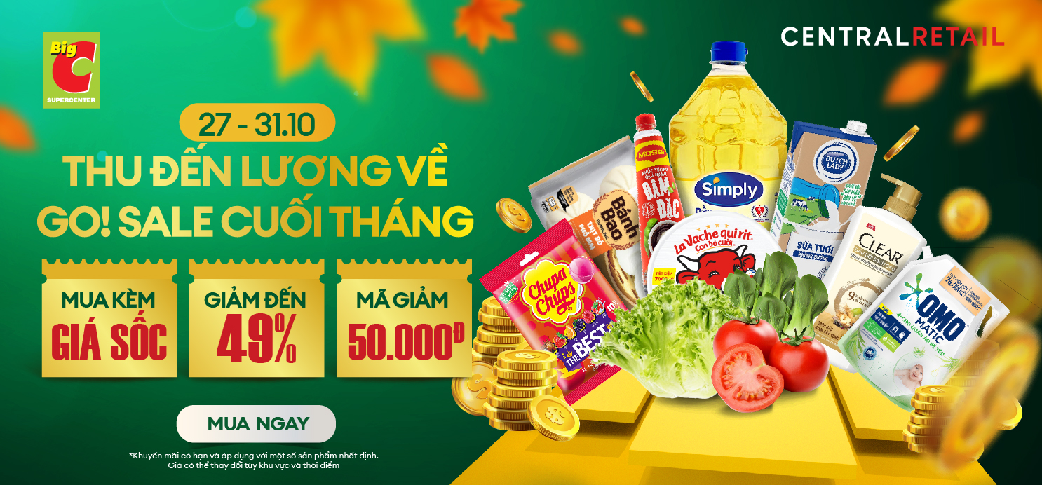 THU ĐẾN LƯƠNG VỀ - GO! SALE CUỐI THÁNG