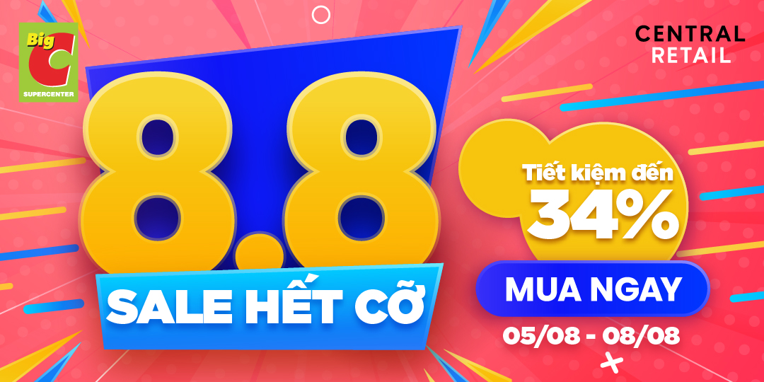 8.8 SALE HẾT CỠ | KHUYẾN MÃI NGÀY ĐẠI PHÁT KHÔNG THỂ BỎ LỠ