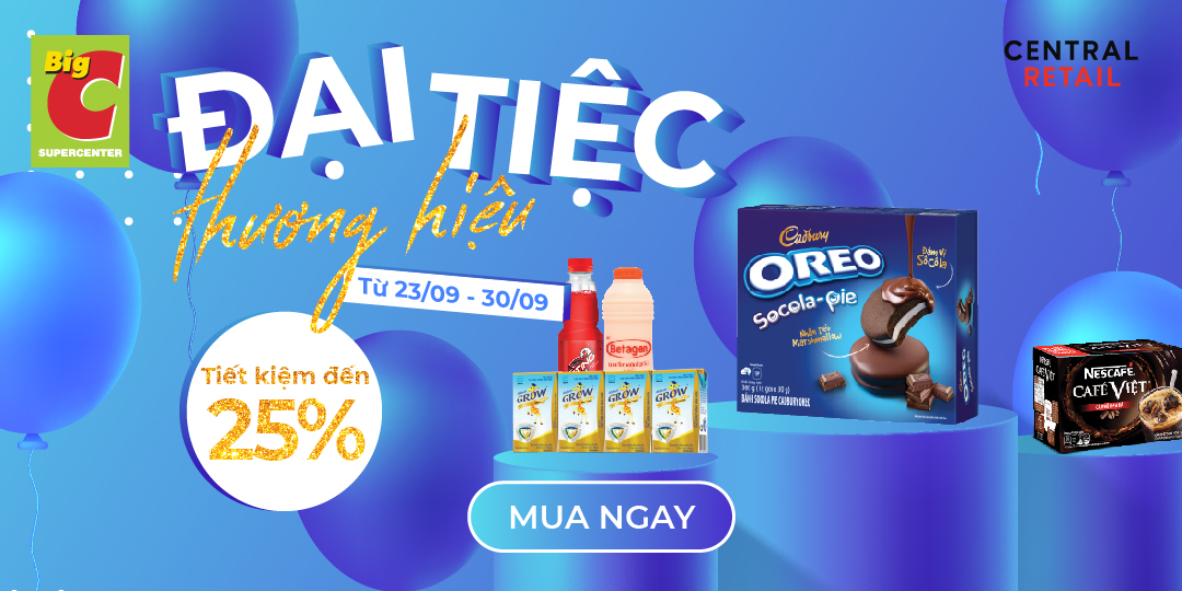 ĐẠI TIỆC THƯƠNG HIỆU, RƯỚC TRIỆU DEAL HỜI LÊN ĐẾN 25%