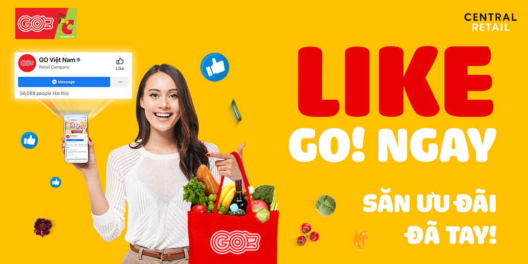 MẸO SĂN SIÊU ƯU ĐÃI TẠI GO! VIỆT NAM: LIKE FANPAGE, NHẬN NGAY THÔNG TIN KHUYẾN MÃI