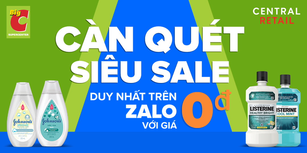 CÀN QUÉT SIÊU SALE - SẮM LISTERINE VỚI GIÁ 0 ĐỒNG