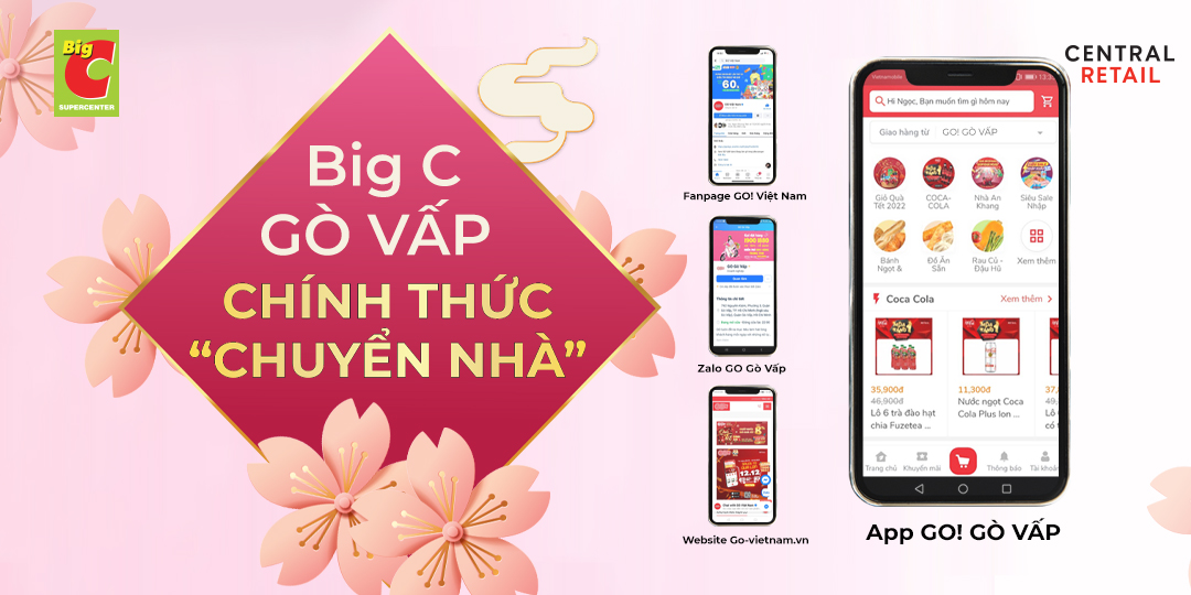 TIN HOT! BIG C GÒ VẤP CHÍNH THỨC CHUYỂN NHÀ, CHÀO ĐÓN GO! CÙNG NHỮNG ƯU ĐÃI THẢ GA