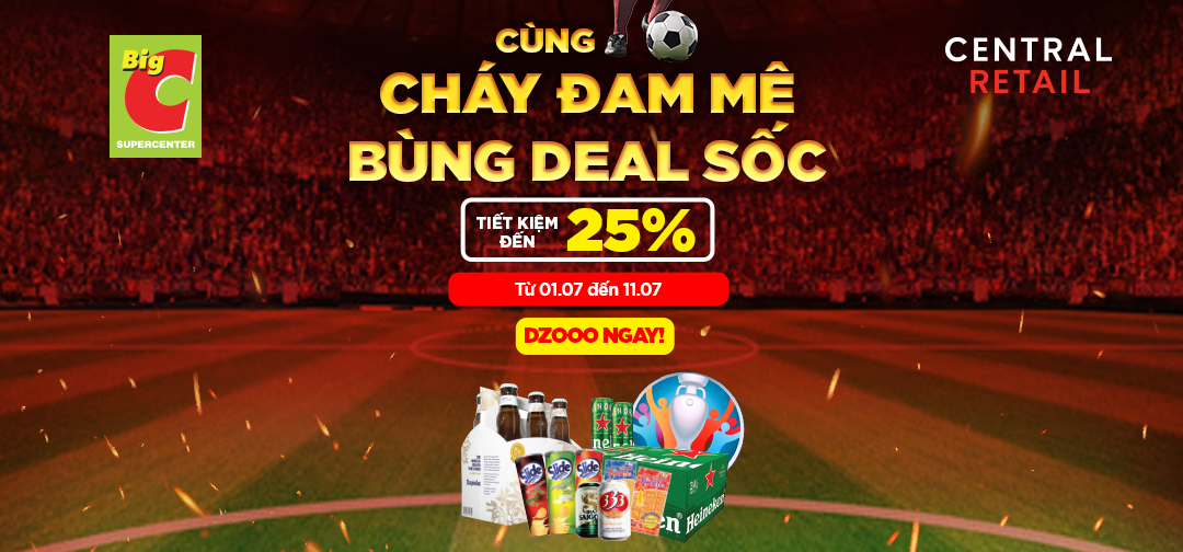 CÙNG BÓNG ĐÁ, CHÁY ĐAM MÊ BÙNG DEAL SỐC