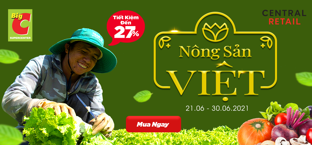 ĐẬP TAN MÙA HÈ BẰNG CƠN LỐC “XANH” NÔNG SẢN VIỆT TỪ Big C