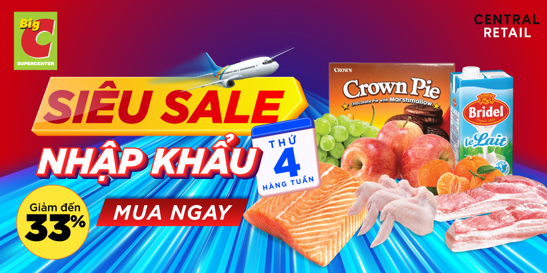 HÉ LỘ LOẠT ƯU ĐÃI ĐẾN 30% DUY NHẤT 01 NGÀY TẠI SIÊU SALE NHẬP KHẨU