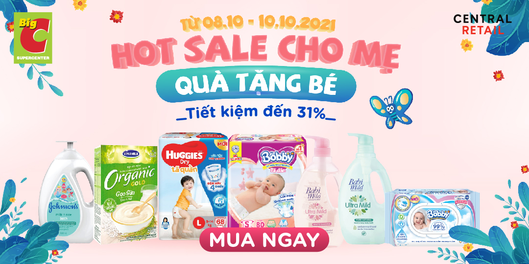 HOT SALE CHO MẸ, QUÀ CHO BÉ SIÊU HẤP DẪN - ĐỪNG BỎ LỠ!