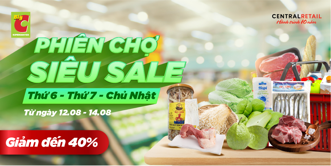 THỨ 6 LẠI VỀ!!! ĐẾN PHIÊN CHỢ SIÊU SALE “HỐT GỌN” CHỢ TƯƠI