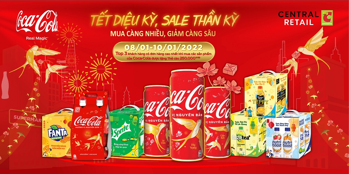 BẬT DEAL COCA-COLA, VUI UỐNG THẢ GA – DUY NHẤT 03 NGÀY GIẢM SÂU ĐẾN 22%