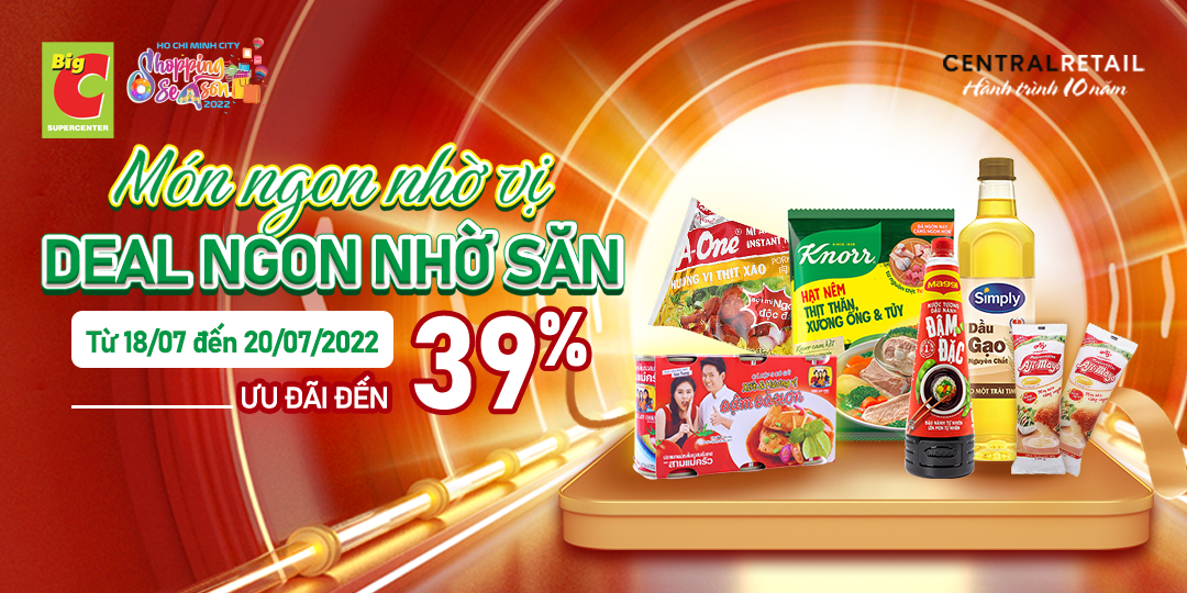 TOP DEAL GIẢM NÓNG 39% THÊM GIA VỊ CHO MÓN NGON TỚI BẾN