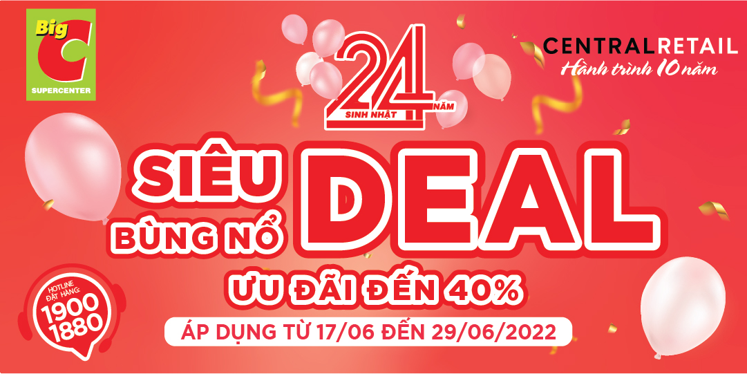 SIÊU DEAL BÙNG NỔ, TIẾT KIỆM ĐẾN 40%