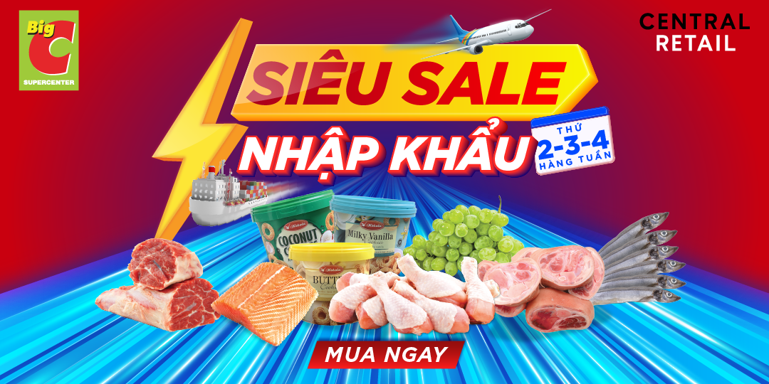 KHỞI ĐỘNG SĂN DEAL ĐẦU TUẦN CÙNG SIÊU SALE NHẬP KHẨU BIG C