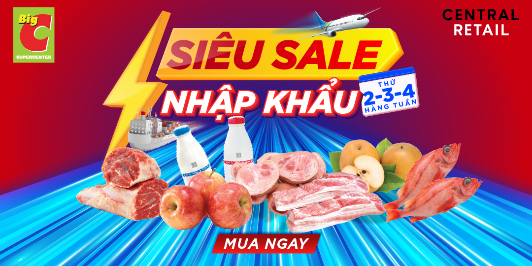 THẢ GA SẮM THỰC PHẨM NHẬP KHẨU, SALE MÃNH LIỆT ĐẾN 56%