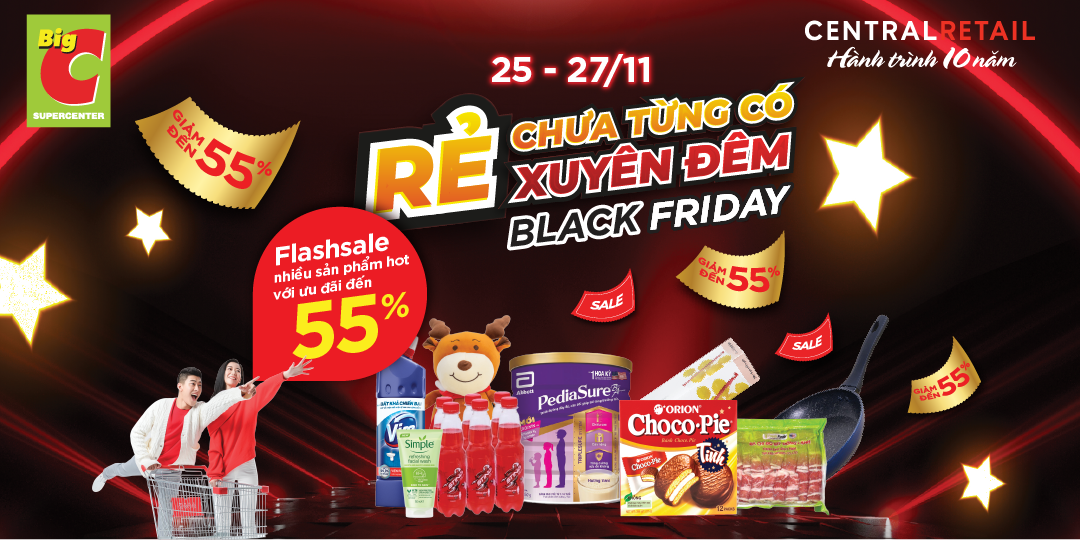 MỞ MÀN SIÊU BÃO BLACKFRIDAY LÀ FLASHSALE 55%