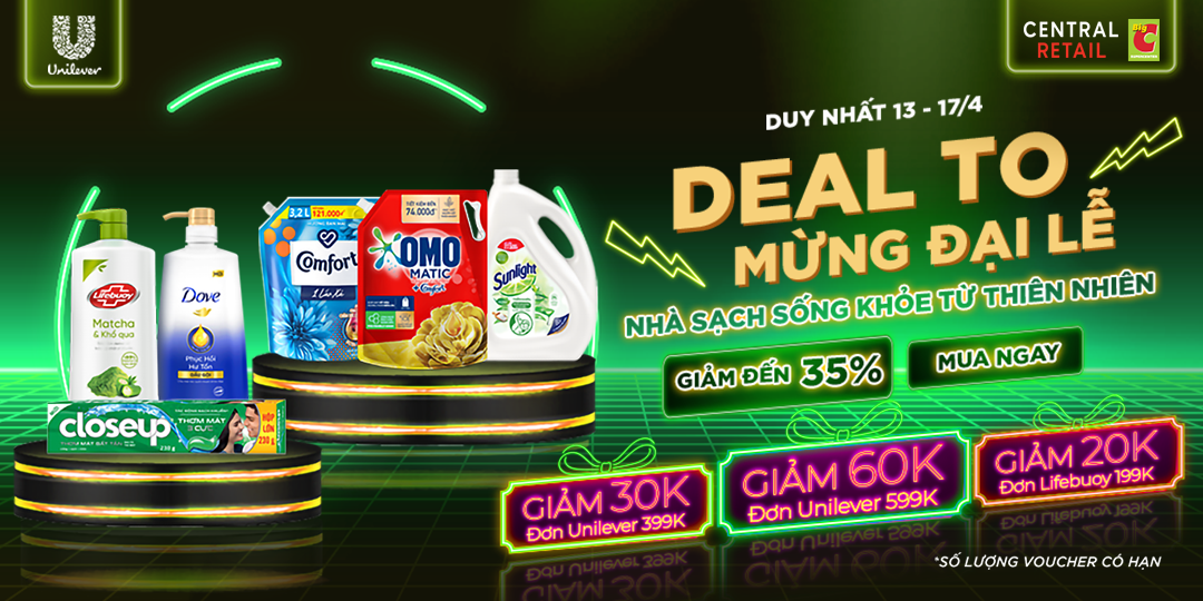 [TIN SỐC] APP GO! & BIG C TUNG MƯA VOUCHER,  UNILEVER TUNG BÃO DEAL KHỦNG