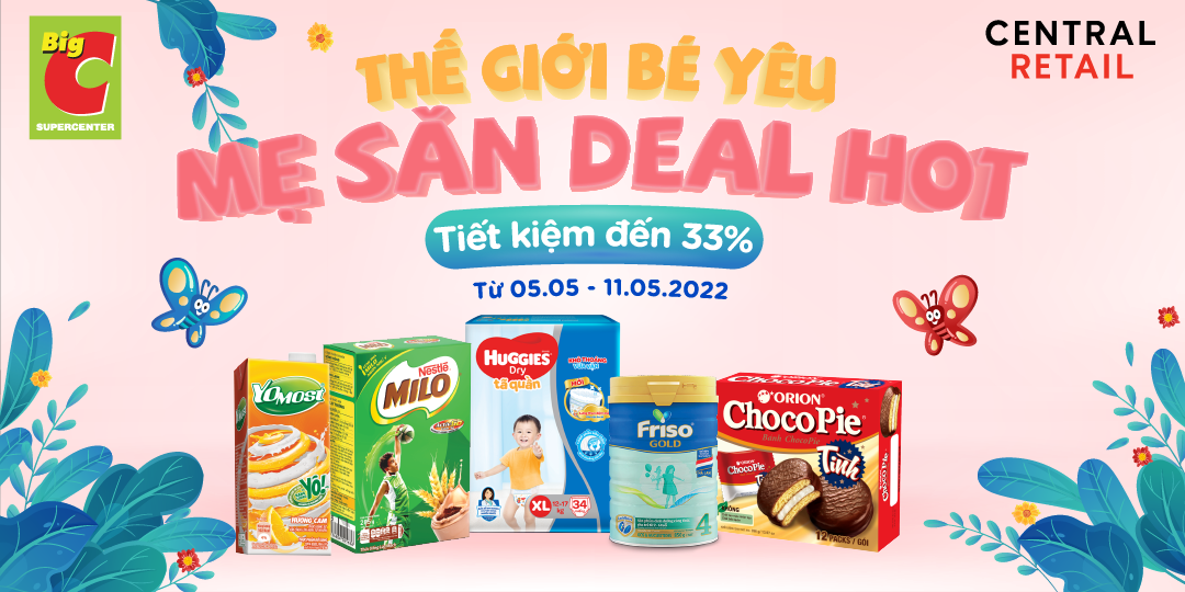 THẾ GIỚI BÉ YÊU - MẸ SĂN DEAL HOT LÊN ĐẾN 33%