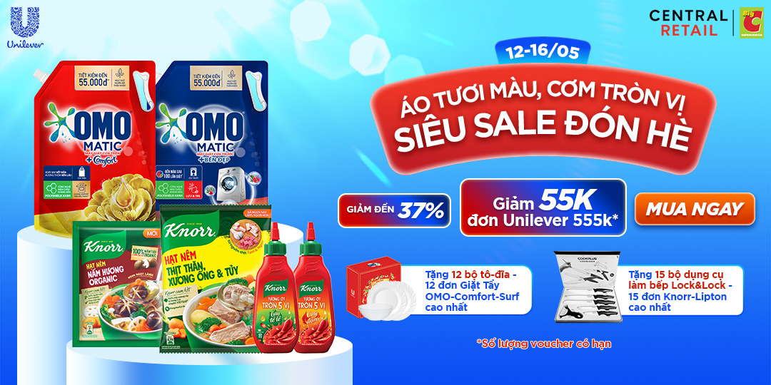 UNILEVER CHƠI LỚN TUNG VOUCHER, QUÀ SỐC, GIẢM NÓNG LÊN TỚI 35%++, RẺ NHƯ CHƯA TỪNG ĐƯỢC RẺ !!!