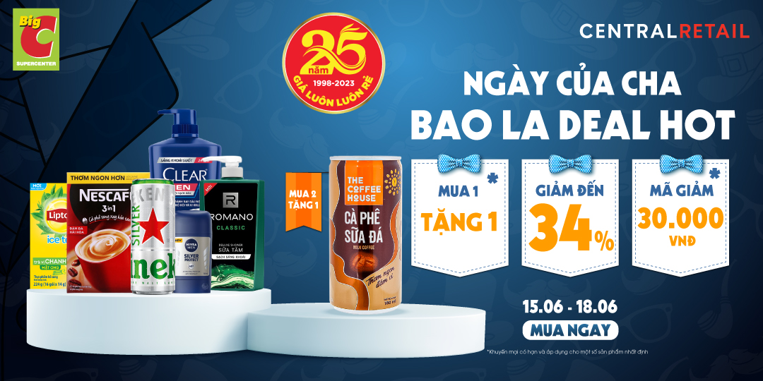 “GÓI” ƯU ĐÃI ĐẾN 34% MANG QUÀ VỀ CHO CHA