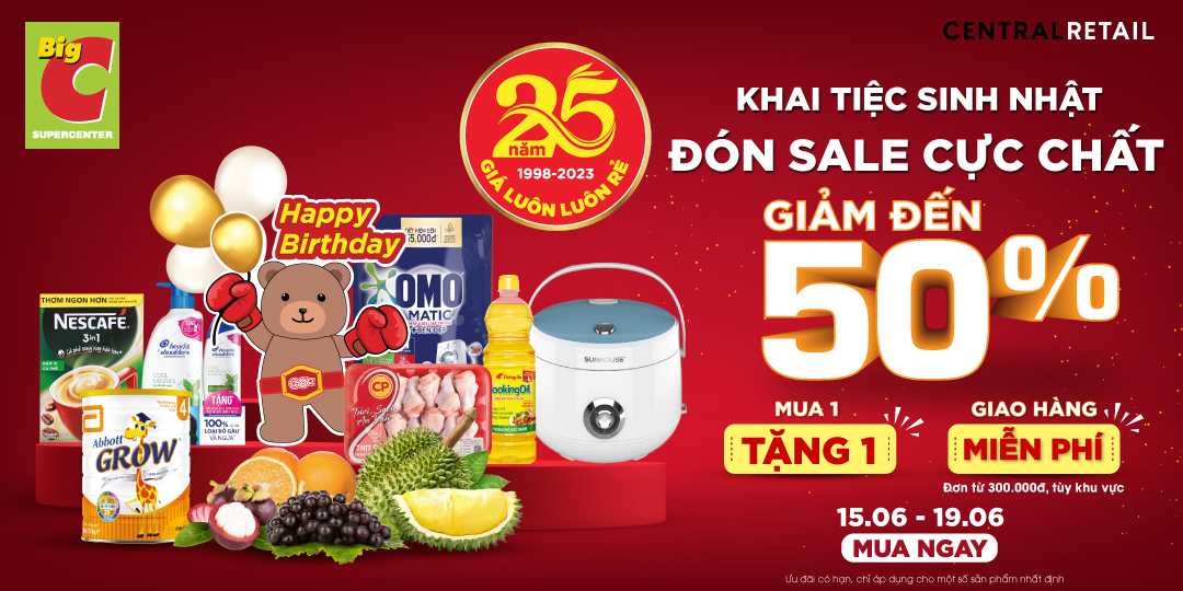 KHAI TIỆC SINH NHẬT - ĐÃI DEAL CỰC CHẤT ĐẾN 50% 