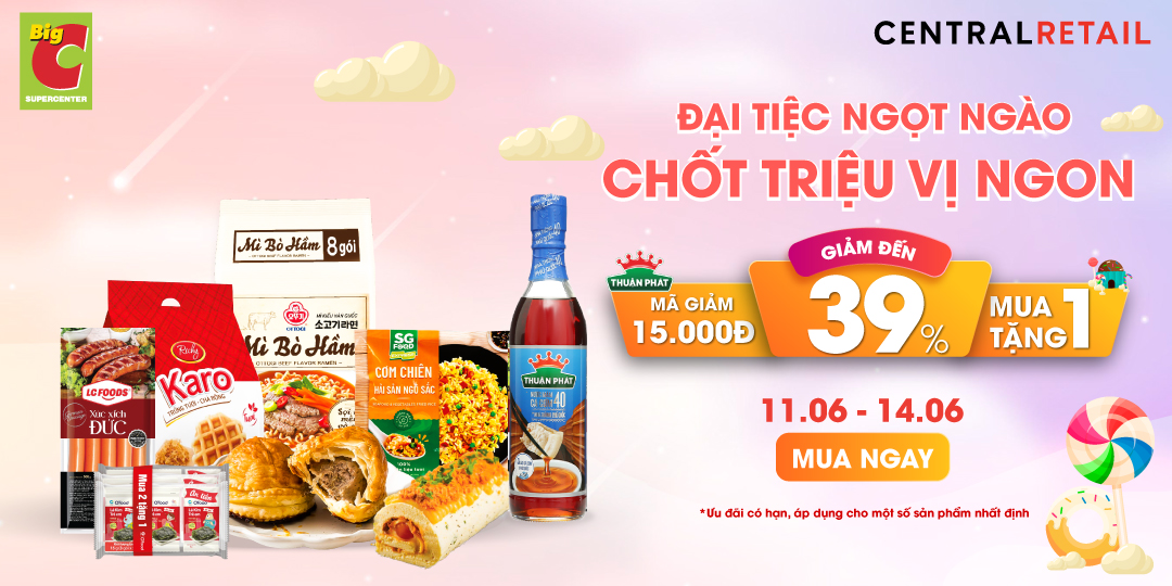 ĐÓN DEAL “NGON LÀNH” ĐẾN 39% MỞ TIỆC HOÀNH TRÁNG