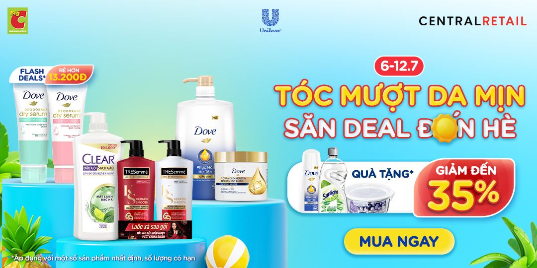 UNILEVER CHÀO THÁNG 7 VỚI DÀN DEAL XỊN SÒ, GIẢM TỚI 35%