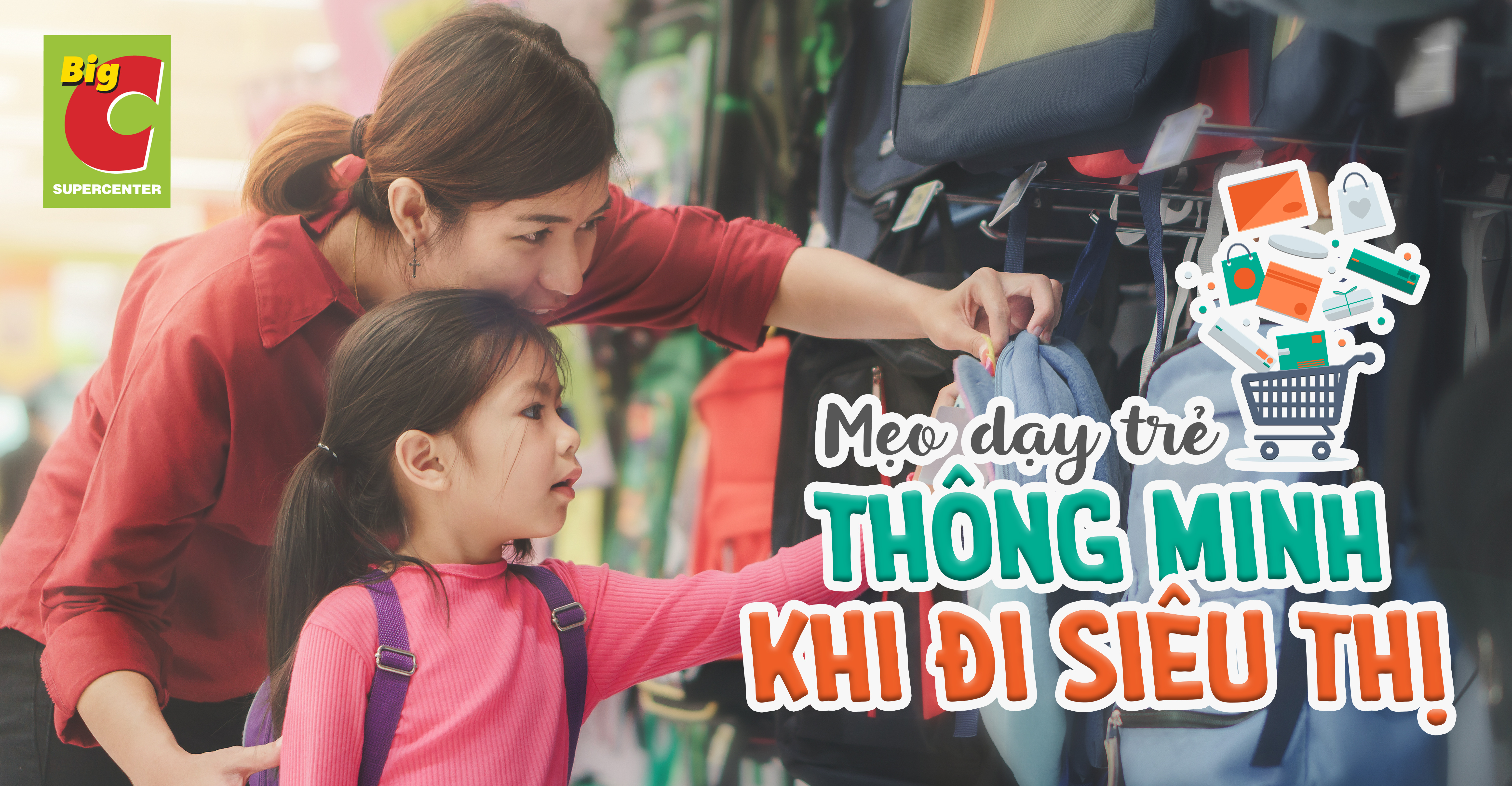 Mẹo nuôi dạy trẻ tự giác và thông minh nhờ đi siêu thị