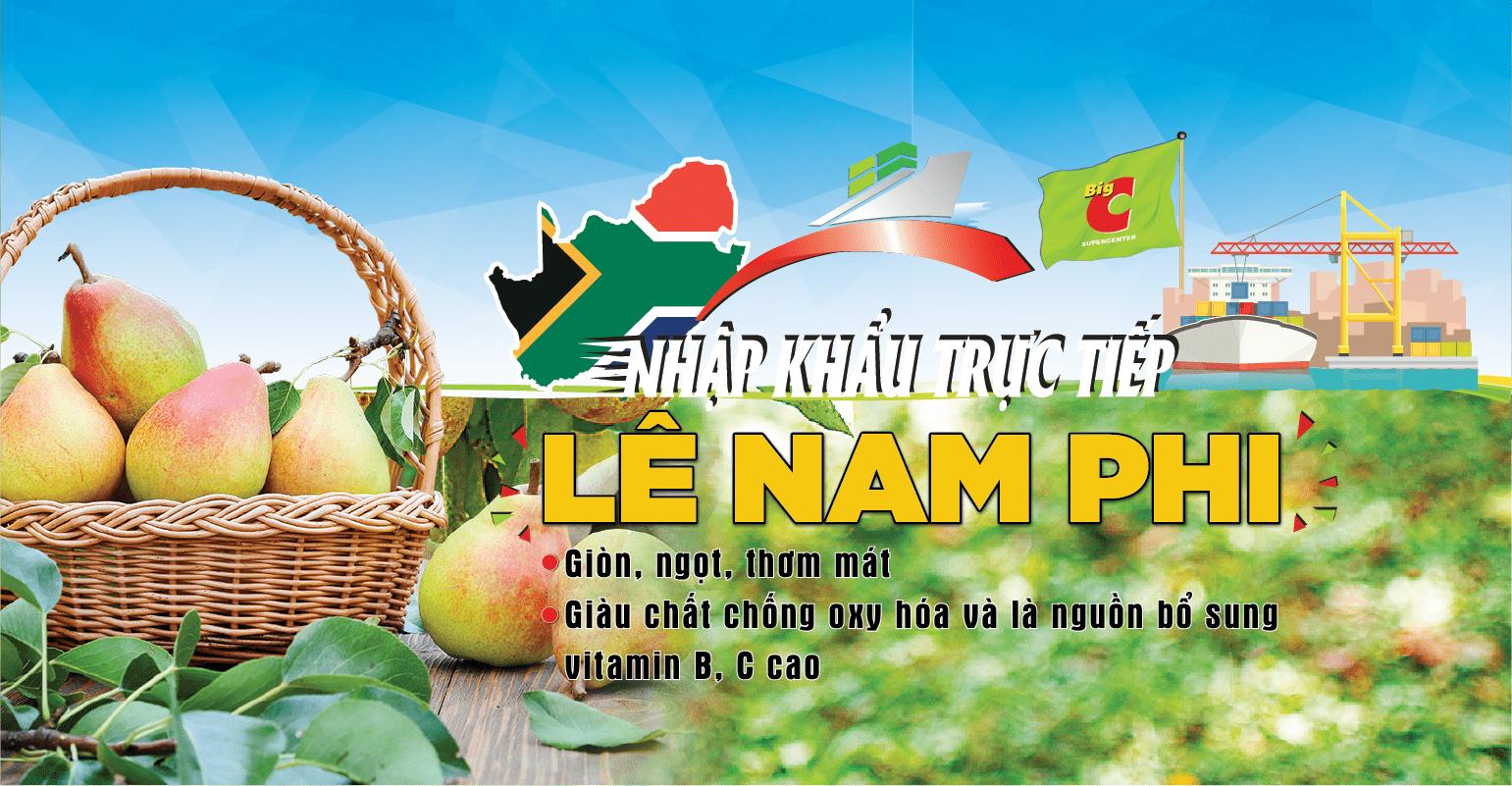 Lê Nam Phi – trái cây nhập khẩu tuyệt vời đã có tại Big C