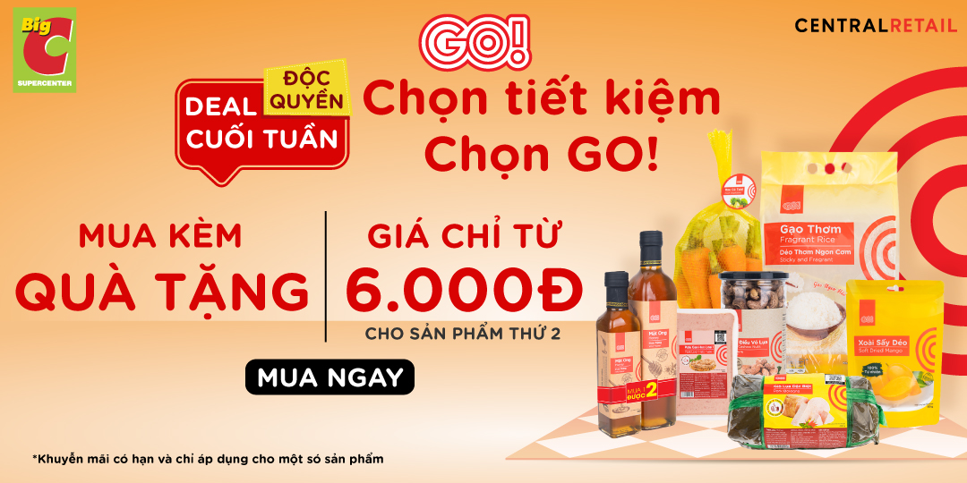 CUỐI TUẦN SĂN SALE THẢ GA, CHỌN GO! ĐỂ TIẾT KIỆM SIÊU NHIỀU NHA 