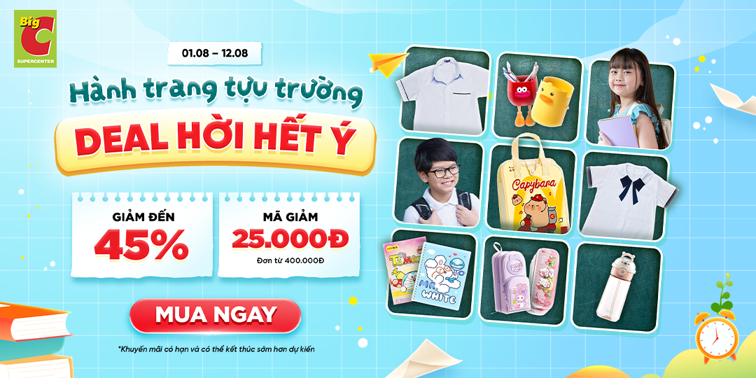 TỰU TRƯỜNG RỘN RÀNG - GO! APP SẴN SÀNG DEAL HOT ĐẾN 45%