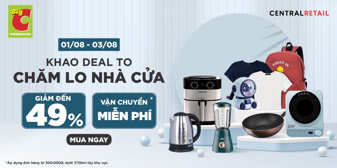 NHÀ CỬA SẠCH TINH TƯƠM, MẸ TIẾT KIỆM SIÊU NHIỀU VỚI DEAL GIẢM ĐẾN 49%