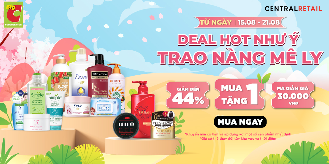 DEAL LÀM ĐẸP GIẢM ĐẾN 44% LÀ DEAL MƯỜI ĐIỂM KHÔNG CÓ NHƯNG! 