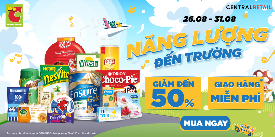 CHINH PHỤC NĂM HỌC MỚI TRÀN ĐẦY NĂNG LƯỢNG VỚI ƯU ĐÃI LÊN ĐẾN 50%