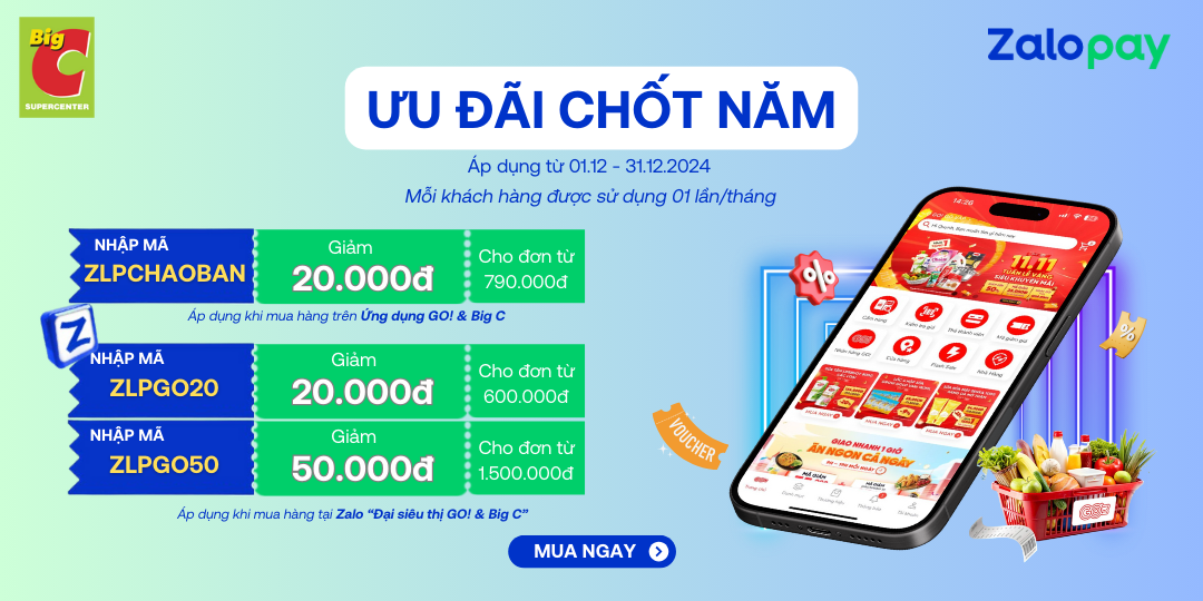 TING...TING ZALOPAY TẶNG BẠN MÃ GIẢM ĐẾN 50.000Đ - MỞ GO! APP CHỐT ĐƠN NGAY