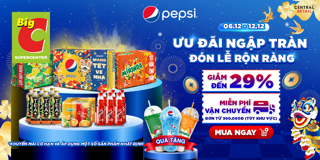 MÙA LỄ THÊM CHẤT, QUẨY HẾT NẤC CÙNG DEAL GIẢI NHIỆT TỪ PEPSI