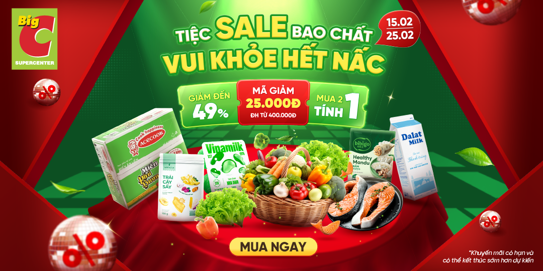 TIỆC SALE BAO CHẤT - VUI KHỎE HẾT NẤC