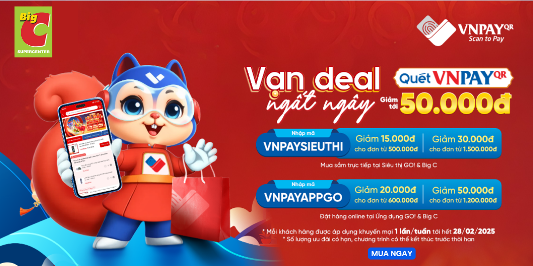 QUÉT VNPAY QR - VẠN DEAL NGẤT NGÂY