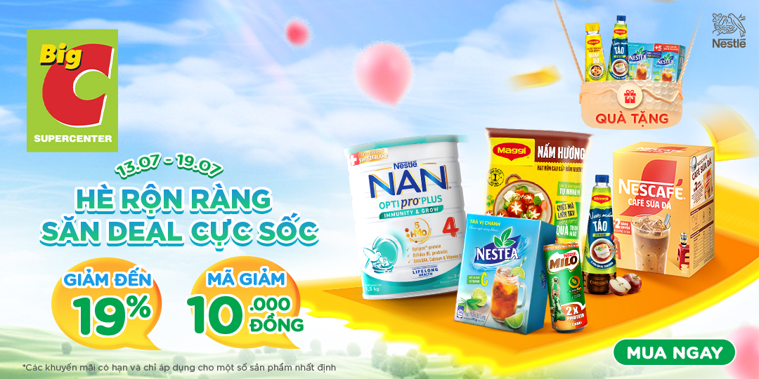 THÁNG 7 DEAL VỀ KHÔNG DỨT, BẬT MOOD SĂN SALE RỘN RÀNG CÙNG NESTLE