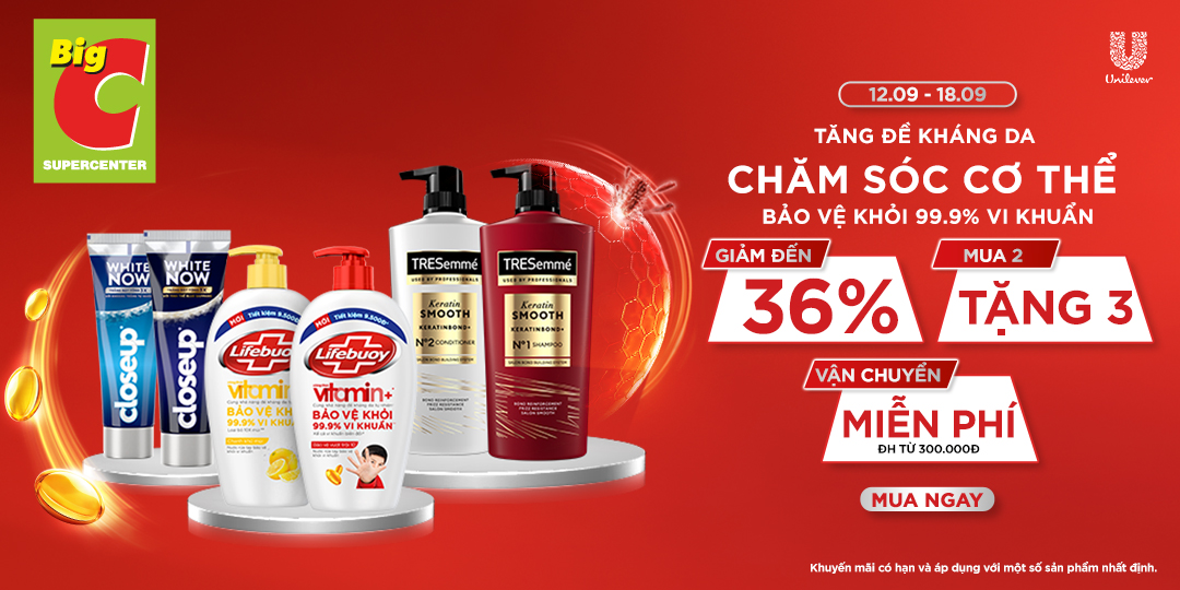 THÁNG 09 CHƯA BAO GIỜ HẾT ƯU ĐÃI, UNILEVER RA SÂN CÙNG DÀN DEAL HỜI