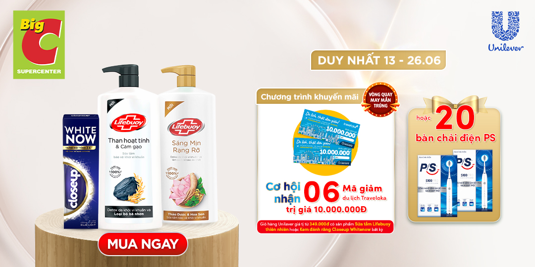 CƠ HỘI RINH VOUCHER DU LỊCH CỰC ĐỈNH, SẮM LIFEBUOY VÀ P/S ĐỂ THAM GIA NGAY! 