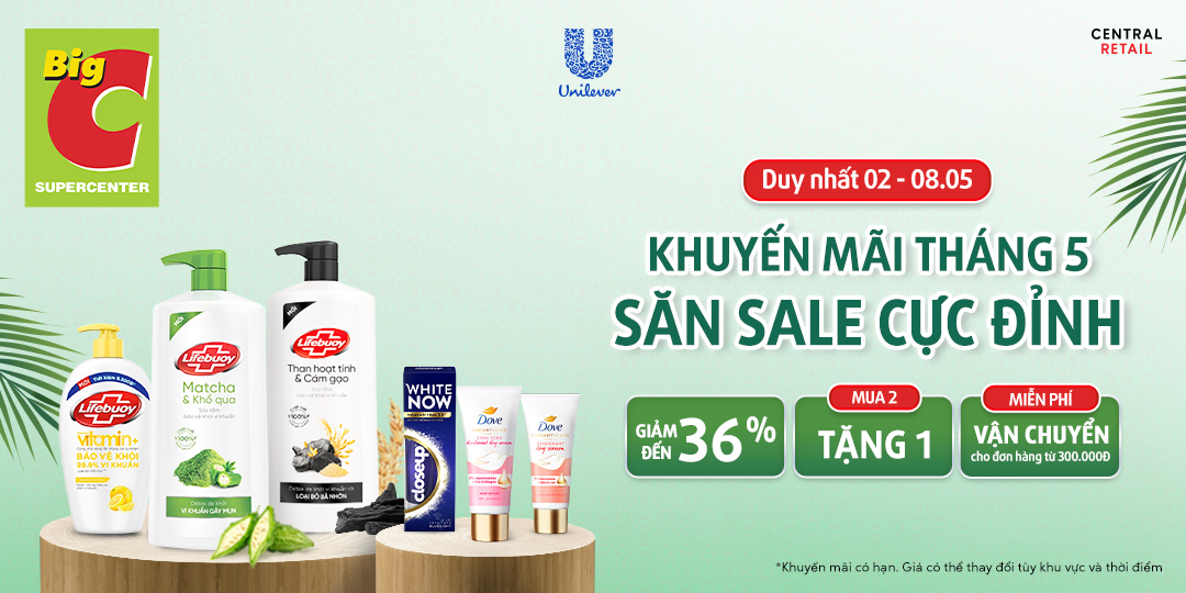 COMBO CHĂM SÓC CÁ NHÂN TỪ A ĐẾN Z CỦA NHÀ UNILEVER ĐẾN RỒI ĐÂY! 