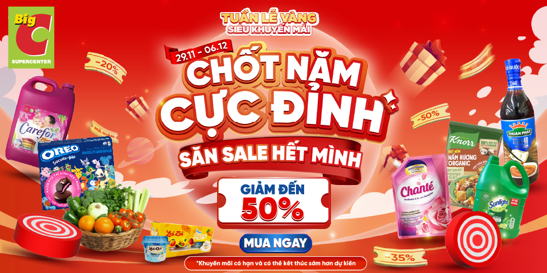 CHỐT NĂM CỰC ĐỈNH - SĂN SALE HẾT MÌNH