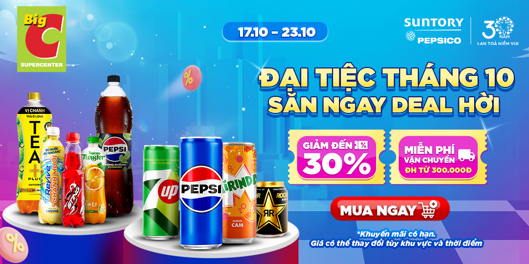 ƯU ĐÃI CẢ TÁ GIẢI KHÁT - THẬT ĐÃAAA PEPSI ƠI!