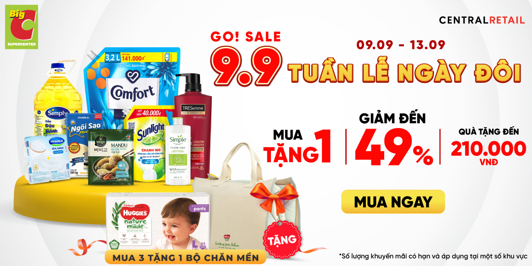 ƯU ĐÃI GẤP BỘI ĐÓN CHÀO NGÀY ĐÔI 9/9 – GIẢM ĐẾN 49%